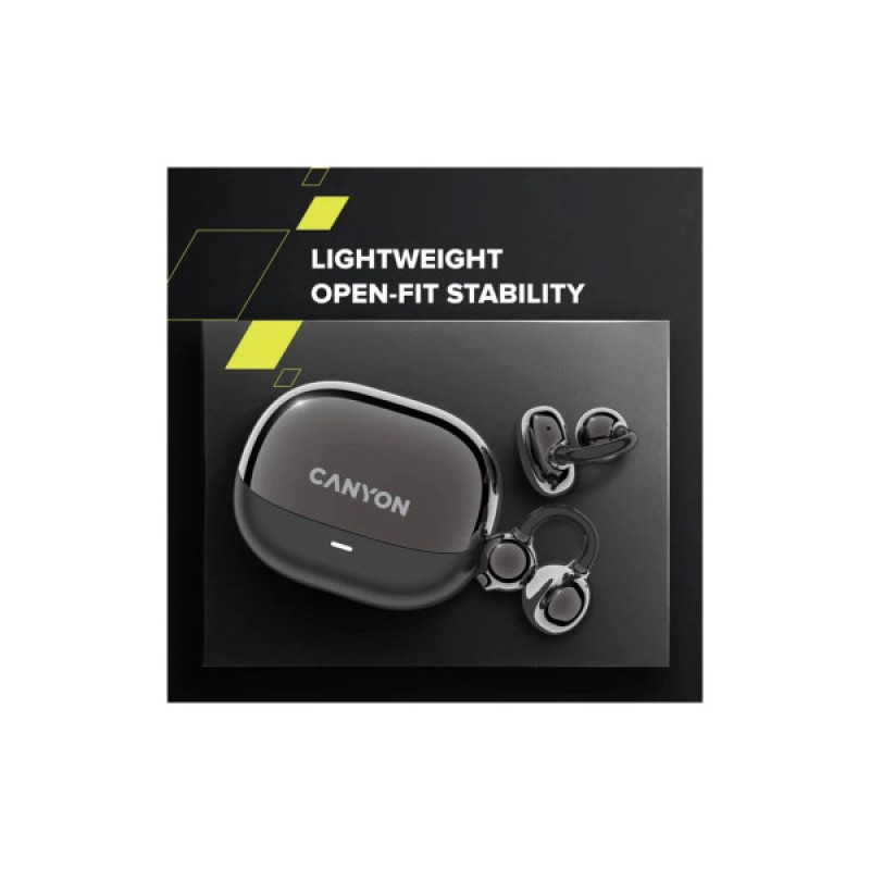 Наушники Canyon OWS Ear Clips OnFlow 14 Black (CNS-TWS14B)