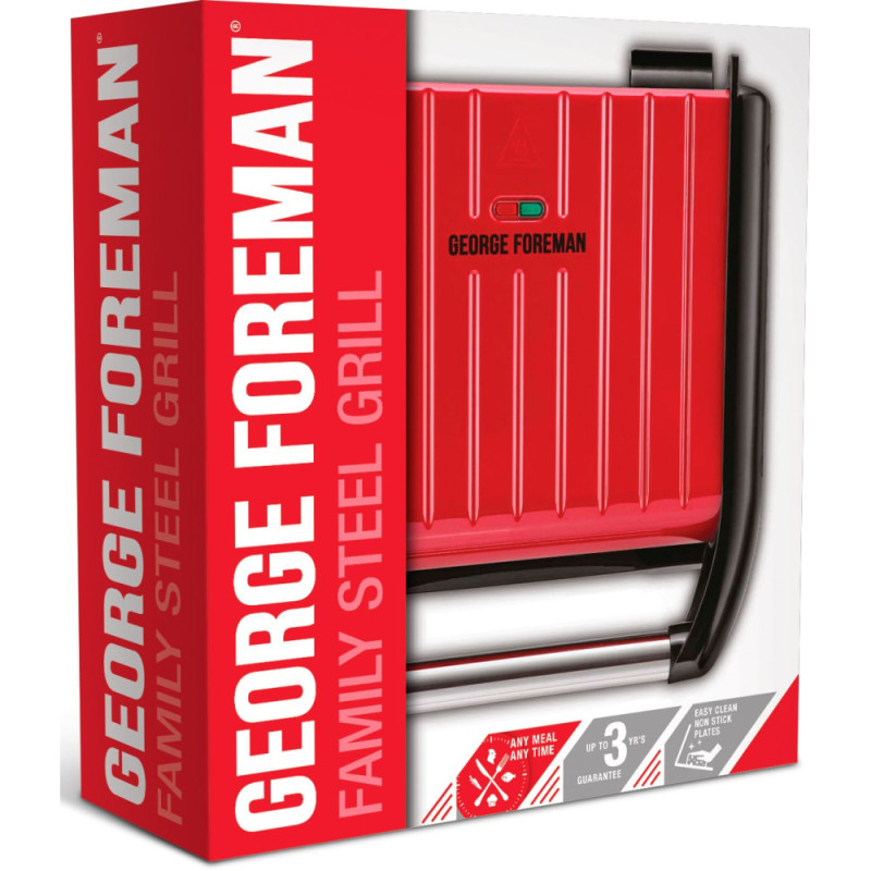 Russell Hobbs Электрогриль George Foreman 25040-56 Family Steel Grill