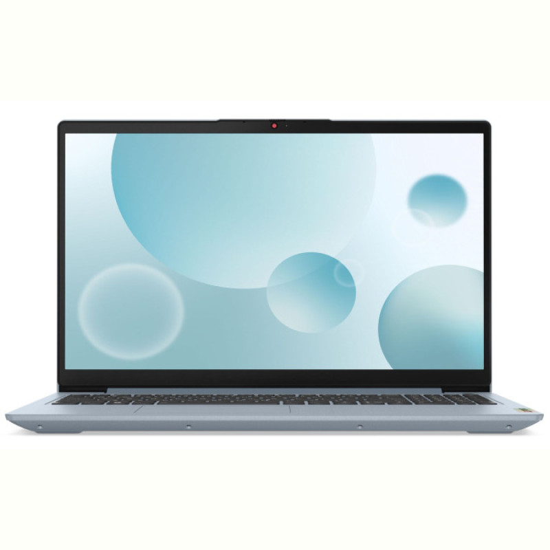 Ноутбук Lenovo IdeaPad 3 15IAU7 (82RK018YRA); 15.6" FullHD (1920x1080) IPS LED матовый , Intel Core i5-1235U (1.3 - 4.4 ГГц) , RAM 16 ГБ (Max 16 ГБ) , SSD 512 ГБ , Intel Iris Xe Graphics , без ОП , Wi-Fi , BT , веб-камера , Без ОС , TPM , пластик , 1.63 кг , голубой