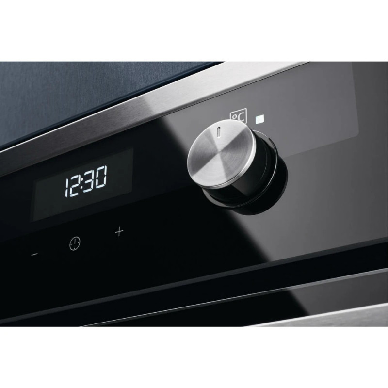 Electrolux Electrolux oven electrical, 72l, A, steam, display, convection, telescopic rails, black+inox (KODEH70X)