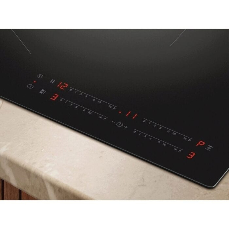 Electrolux Варильна поверхня Electrolux індукційна, 60см, розширена зона, Hob2Hood, чорний матовий (EIV63443CT)