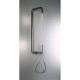 Deante Shower system Silia with mixer tap, shower - shower head, hand shower, handle - on a slide bar, titanium (NQS_D4XM)