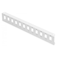 Digitus Адаптерная пластина, для волоконно-оптического Unibox, 12x SC Duplex, LC Quad, настенный монтаж, средняя, серая (DN-96802M-2)