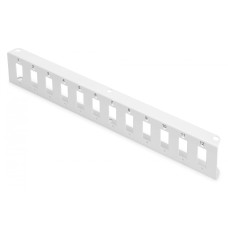 Digitus Адаптерная пластина, для волоконно-оптического Unibox, 12x SC Duplex, LC Quad, настенный монтаж, средняя, серая (DN-96802M-2)