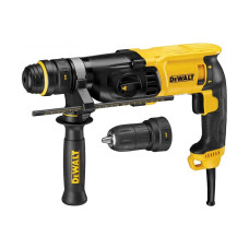 DeWALT Перфоратор мережевий SDS-Plus 900Вт 3.0 Дж 0-5350уд/хв 0-1450об·хв 3 режими кейс 3.1кг (D25144K)