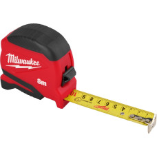 Milwaukee Pro Compact tape measure, 8mx25mm, with winding lock, ABS plastic (4932498780)