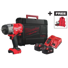 Milwaukee Гайковерт ударний акумуляторний Milwaukee M18 FHIWF2F12MC-502X 18В АКБ 2х5А·год 2034Нм 0-2000об/хв 1/2  ЗП M12-18FC TURBO прожектор M18 ALIS-0 жилет кейс 3.4кг (4933499452)