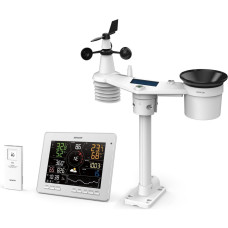 Sencor Weather Station Sencor, in/out measurement, temperature, humidity, time, weather forecast, atm. blood pressure, speed. winds, calendar, days of the week, phases of the moon, sunrise/sunset time (SWS16600WIFI)