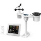 Sencor Weather Station Sencor, in/out measurement, temperature, humidity, time, weather forecast, atm. blood pressure, speed. winds, calendar, days of the week, phases of the moon, sunrise/sunset time (SWS16600WIFI)