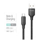 Дата кабель USB 2.0 AM to USB-C 2.0m 3A TPE embossed black ColorWay (CW-CBUC102-BK)