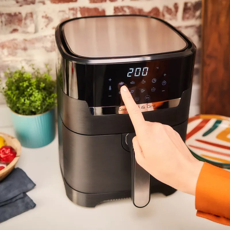 Tefal Мультипіч Easy Fry&Grill Precision, 1550Вт, чаша-4,2л, сенсорне керування, 8 програм, гриль, пластик, чорний (EY505815)