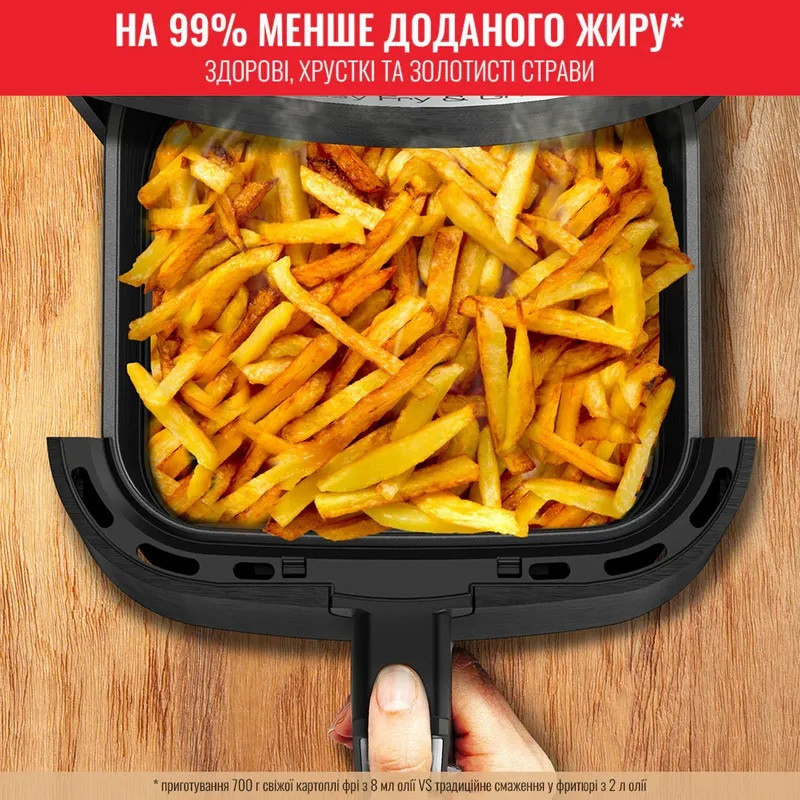 Tefal Мультипіч Easy Fry&Grill Precision, 1550Вт, чаша-4,2л, сенсорне керування, 8 програм, гриль, пластик, чорний (EY505815)