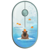 2E Mouse MF300 CAPYBARA:TANGERINE Silent WL BT, Green (2E-MF300WCAPIBARAGN)