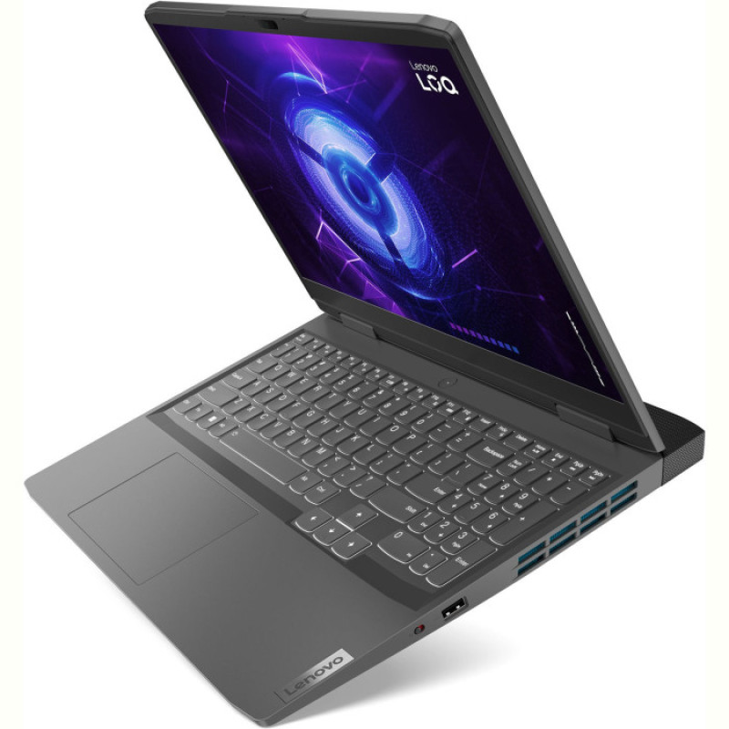 Ноутбук Lenovo LOQ 15IRH8 (82XV00MSRA); 15.6" FullHD (1920x1080) IPS LED матовый 144 Гц , Intel Core i7-13620H (2.4 - 4.9 ГГц) , RAM 16 ГБ (Max 32 ГБ) , SSD 512 ГБ , nVidia GeForce RTX4050, 6 ГБ , без ОП , LAN , Wi-Fi , Bluetooth , веб-камера , Без ОС , MIL-STD-810H , TPM , пластик , 2.4 кг , серый , подсветка клавиатуры