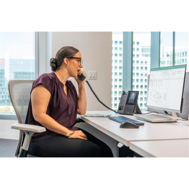 Poly CCX 500 SIP phone, RJ9, USB, Microsoft Teams certificate, PoE, black (82Z76AA)