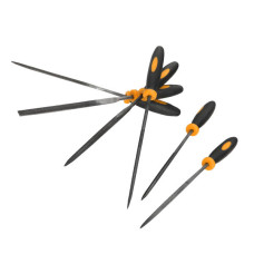Tolsen metal files, set of 6, diamond, diameter 3mm, two-component handle, 100mm (32046)