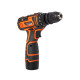 TEKHMANN Cordless screwdriver-drill TCD-12/2 BS Kit 12V 1x2A·h 30Nm 0-400·1400rpm 1kg case with attachment (850979)
