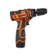 TEKHMANN Cordless screwdriver-drill TCD-12/2 BS Kit 12V 1x2A·h 30Nm 0-400·1400rpm 1kg case with attachment (850979)