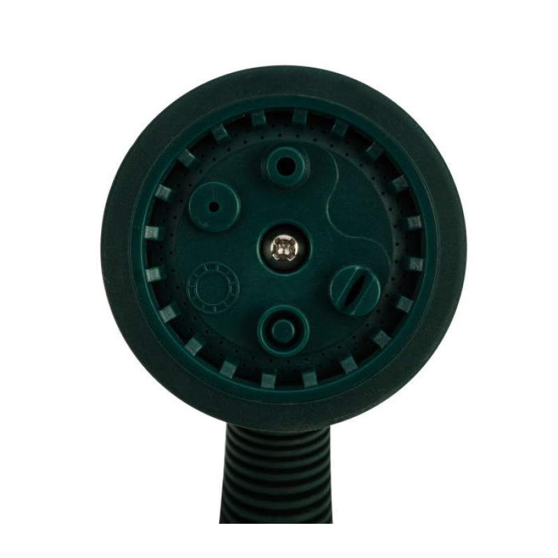 Verto Зрошувач ручний, пістолетний, 1/2"-3/4", 6 функцій, регулювання напору / розпилу води, тримач двокомпонентний (15G714)