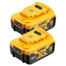DeWALT Акумулятор 18В XR Li-lon 2х5А·год 1.3кг (DCB184P2)