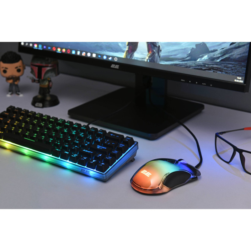 2E Gaming Mouse MG345 RGB USB Transparent