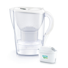 Brita Filter pitcher Marella Memo MXPro 2.4l (1.4l purified water) + 3 cartridges white (1052791)