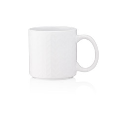 ARDESTO Mug Francesca, 360 ml, white, ceramics (AR3482WH)