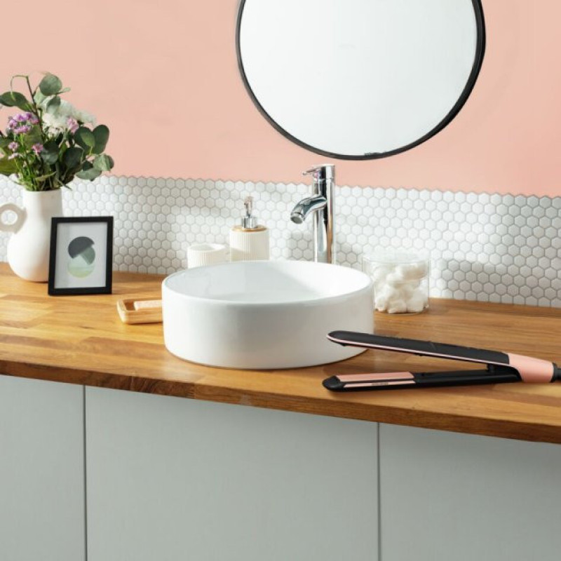 Rowenta Випрямляч Express Shine Papaya, >240Вт, темп.режимів-8, 140-210С, дисплей, кераміка, чорний (SF4620F0)