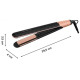 Rowenta Випрямляч Express Shine Papaya, >240Вт, темп.режимів-8, 140-210С, дисплей, кераміка, чорний (SF4620F0)