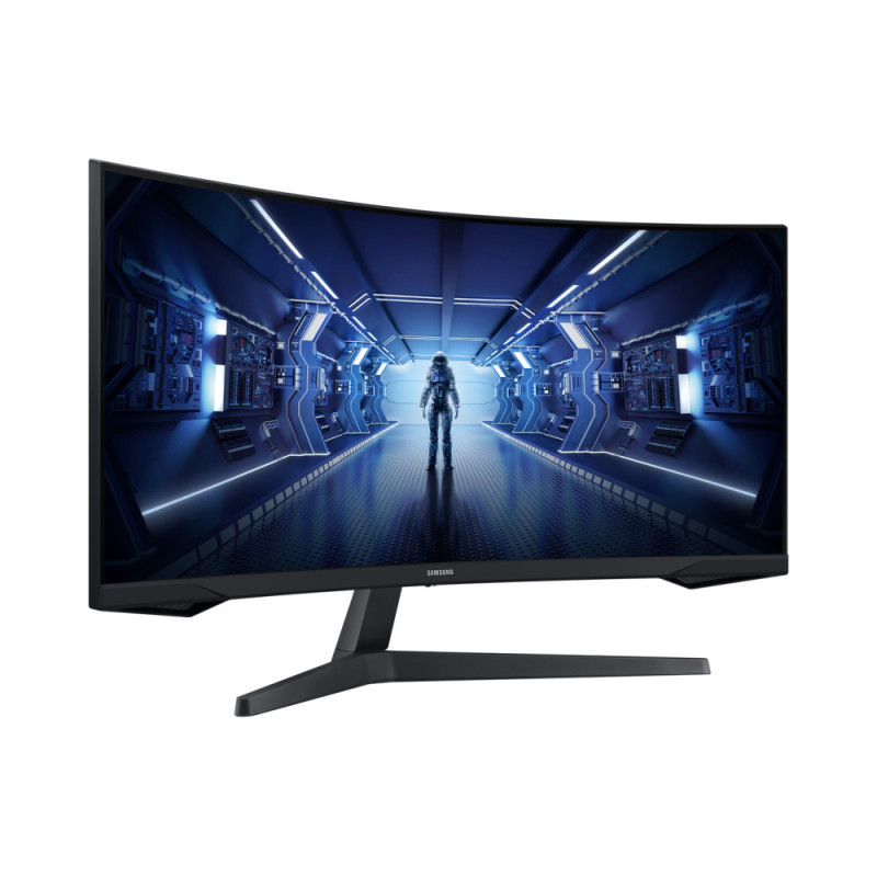 Samsung Монітор Samsung 34" Odyssey G5 C34G55TWW D-Sub, 2xHDMI, DP, VA, 3440x1440, 21:9, 165Hz, 1ms, CURVED (LC34G55TWWIXUA)