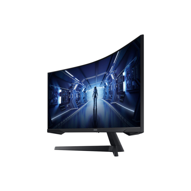 Samsung Монітор Samsung 34" Odyssey G5 C34G55TWW D-Sub, 2xHDMI, DP, VA, 3440x1440, 21:9, 165Hz, 1ms, CURVED (LC34G55TWWIXUA)