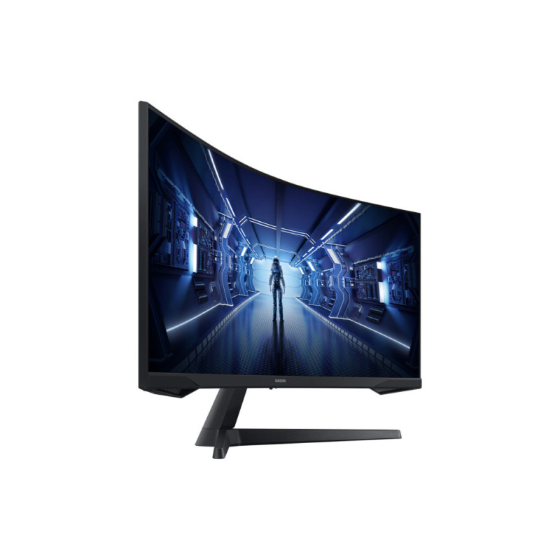 Samsung Монітор Samsung 34" Odyssey G5 C34G55TWW D-Sub, 2xHDMI, DP, VA, 3440x1440, 21:9, 165Hz, 1ms, CURVED (LC34G55TWWIXUA)