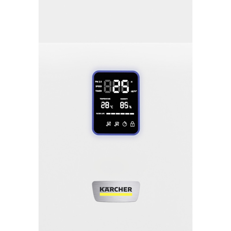Karcher Air purifier AF 50, 50m2, 520m3/h, display, 2 HEPA filters, 4 speed, contamination indicator, white (1.024-822.0)