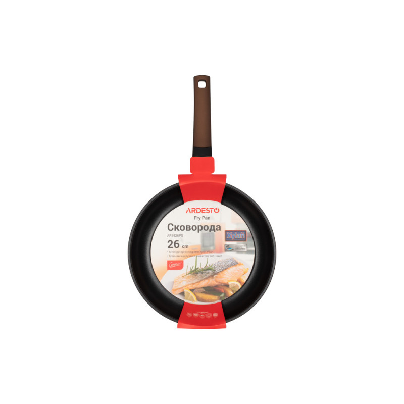 ARDESTO Fry pan Gemini Foggia, 26cm, aluminium, brown (AR1926PG)