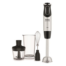 Tefal submersible blender Quickchef 1000W, 3in1, bowl-800ml, chopper-500ml, silver-black (HB656838)