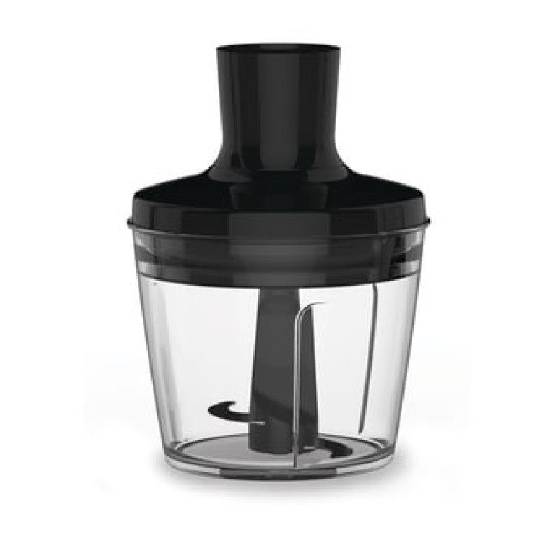 Tefal submersible blender Quickchef 1000W, 3in1, bowl-800ml, chopper-500ml, silver-black (HB656838)