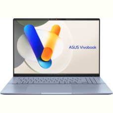 Ноутбук Asus Vivobook S 16 OLED S5606MA-MX088 (90NB12E1-M005S0); 16" 3.2K (3200x2000) OLED глянцевый 120 Гц , Intel Core Ultra 5 125H (3.6 - 4.5 ГГц) , RAM 16 ГБ (Max 16 ГБ) , SSD 512 ГБ , Intel Arc Graphics , без ОП , Wi-Fi , BT , Без ОС , US MIL-STD 810H , TPM , металл , 1.5 кг , голубой , подсветка клавиатуры