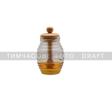 ARDESTO Honey bottle Midori, 8.3х14.2cm, bamboo, glass (AR0922)