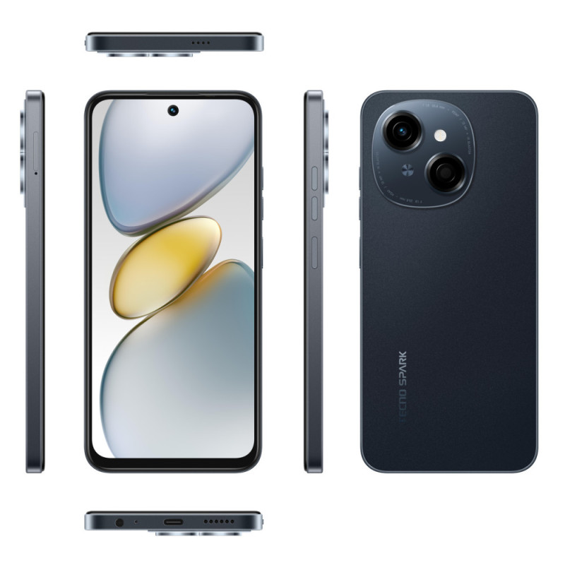 TECNO Smartphone Spark Go 1 (KL4) 6.67  3/64GB, 2SIM, 5000mAh, Startrail Black (4894947036422)
