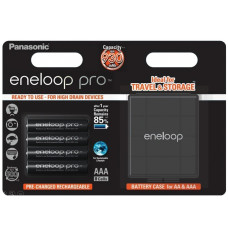 Panasonic Акумулятор Eneloop Pro AAA 930 mAh 4BP+Case (BK-4HCDEC4BE)