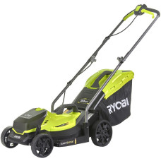 Ryobi Газонокосилка аккумуляторная ONE+ RLM18X33B-40 18В акб 1х4А·ч 33см 35л 25-65мм 8.7кг (5133004306)