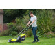 Ryobi Газонокосилка аккумуляторная ONE+ RLM18X33B-40 18В акб 1х4А·ч 33см 35л 25-65мм 8.7кг (5133004306)