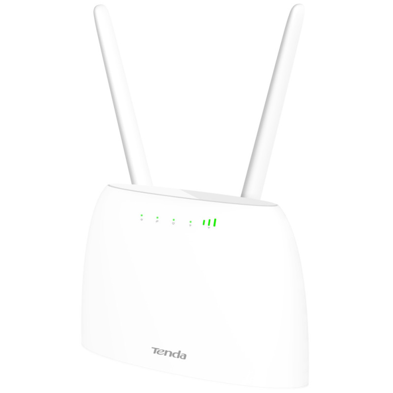 Tenda WiFi Router 4G06 N300, 4G/LTE, 1xFE LAN, 1xFE LAN/WAN, 1xRJ11