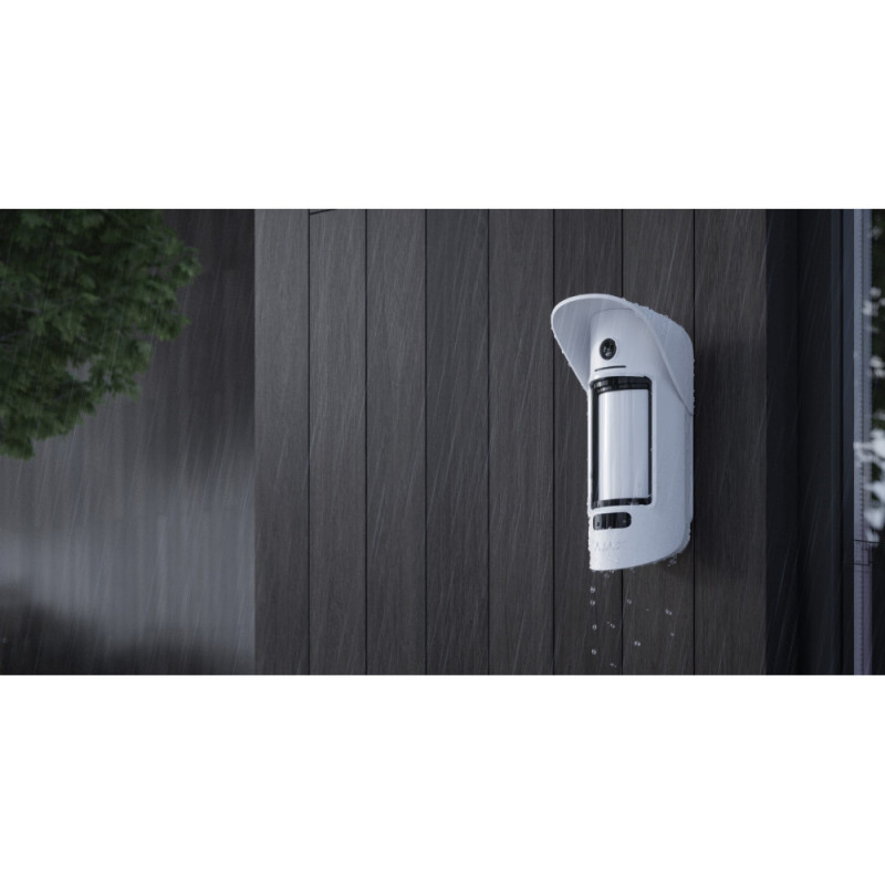 Ajax Outdoor motion detector with high-mount installation capability MotionCam Outdoor HighMount, PhOD, Jeweler, wireless, white (000050626)