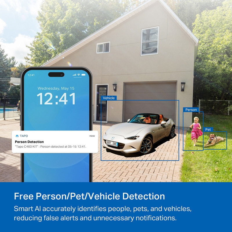 TP-Link Smart Wire-Free Security Camera and Solar Panel TAPO C460 KIT (TAPO-C460KIT)