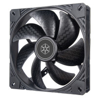SilverStone Корпусный вентилятор Shark Force SF140B, 140mm, 2200rpm, 4pin PWM, 38.3dBa, черный