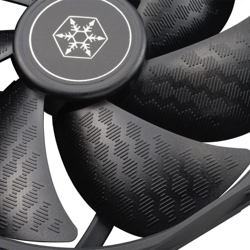 SilverStone Case fan Shark Force SF140B, 140mm, 2200rpm, 4pin PWM, 38.3dBa, black