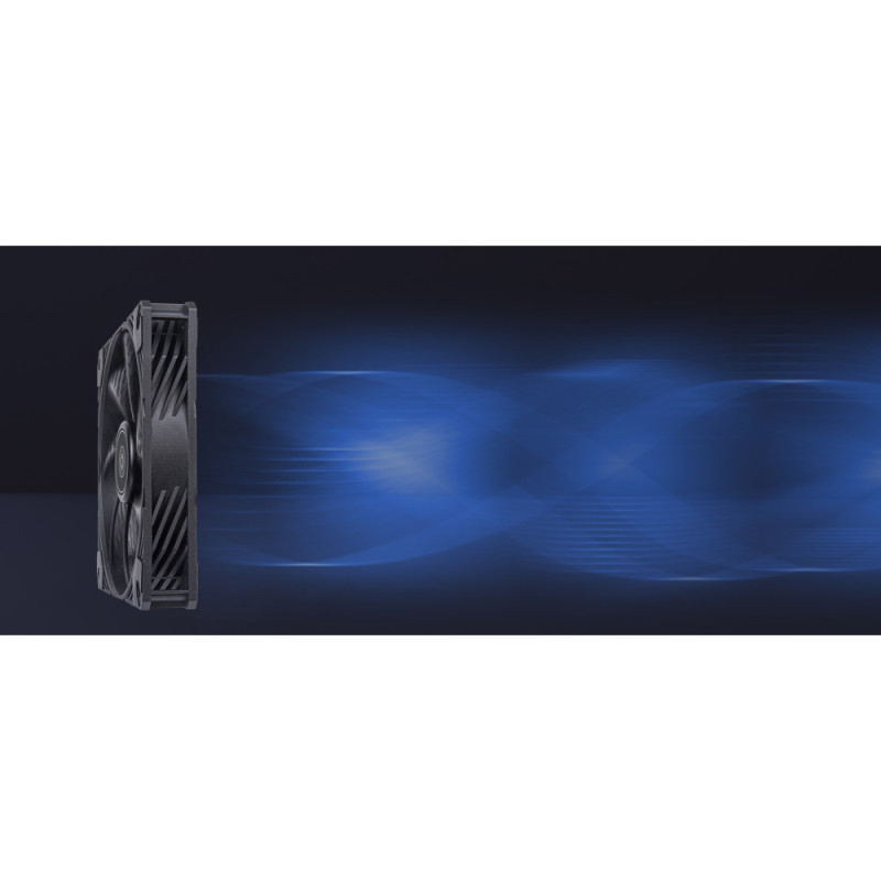 SilverStone Case fan Shark Force SF140B, 140mm, 2200rpm, 4pin PWM, 38.3dBa, black