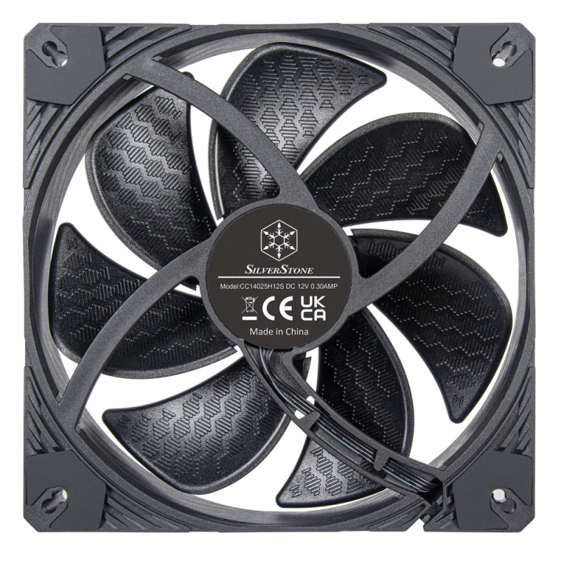 SilverStone Case fan Shark Force SF140B, 140mm, 2200rpm, 4pin PWM, 38.3dBa, black