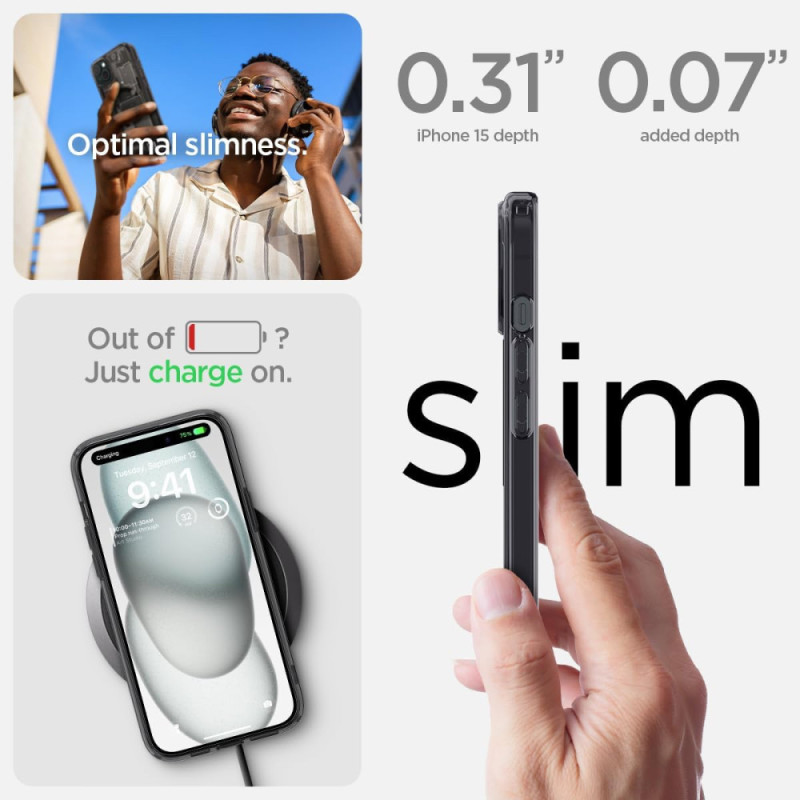 Spigen Чехол для Apple iPhone 15 Ultra Hybrid MagFit, Zero One (ACS06806)